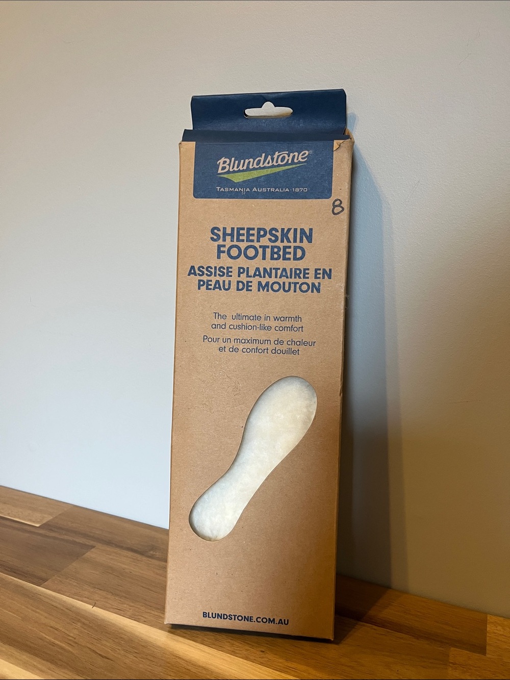 Blundstone sheepskin wool inserts size 8